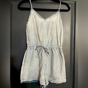 Wilfred Free Aritzia denim romper